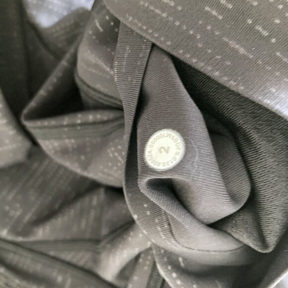 NWOT! New Lululemon Time To Sweat leggings / tights crop 23" (code emboss black) - Picture 13 of 14